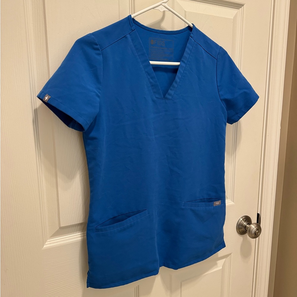 Women’s Figs XXS Royal Blue Scrub Top